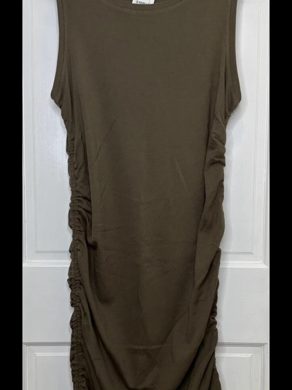 Good American Sea Turtle Olive T-Shirt Dress